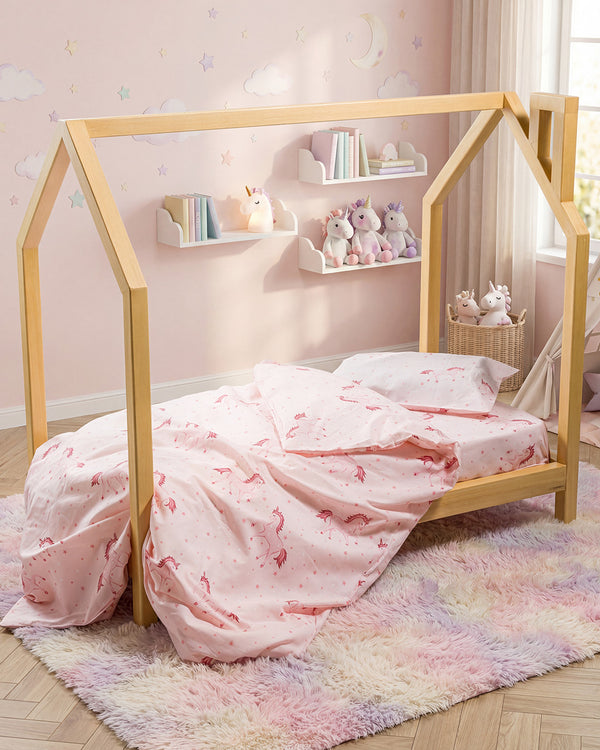 Set Çarçaf/Zarf Bebe - Smart Line Unicorn