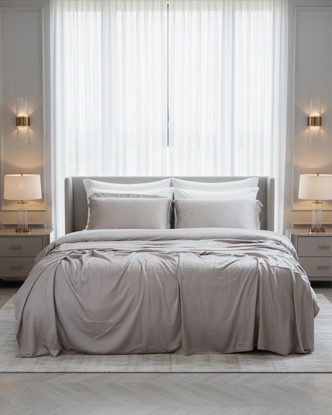 ΣΕΤ ΣΕΝΤΟΝΙΑ ΜΕ ΔΙΠΛΟ ΥΠΕΡ-ΔΙΠΛΟ ΜΠΑΜΠΟΥ